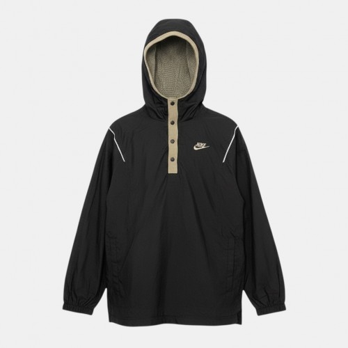 Nike Hooded Pullover Jacket Μαύρο Μπεζ /pre owned